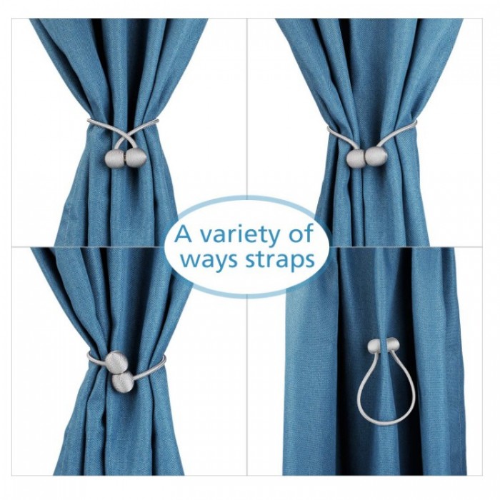 1 PC Magnetic Curtain Tie back, Buckle, Straps, Decorative (Ear Phone Style) - 1074